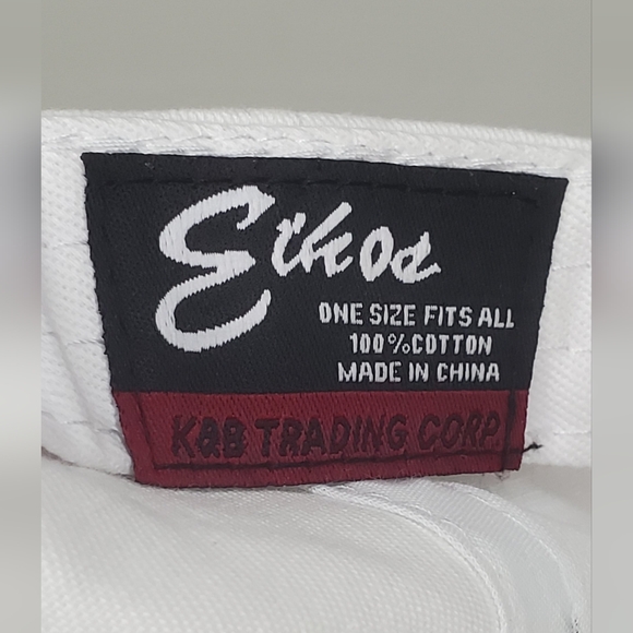 Ethos KB One Size White Cap W/ Tiffany & Co. Embroidered Logo Adjustable Strap - Picture 8 of 9